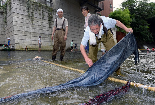 神田川水元再現 2013年7月28日 東京新聞提供